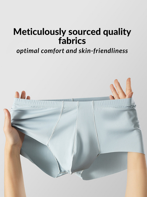 3 Pack Men's Cooling Seamless Trunks