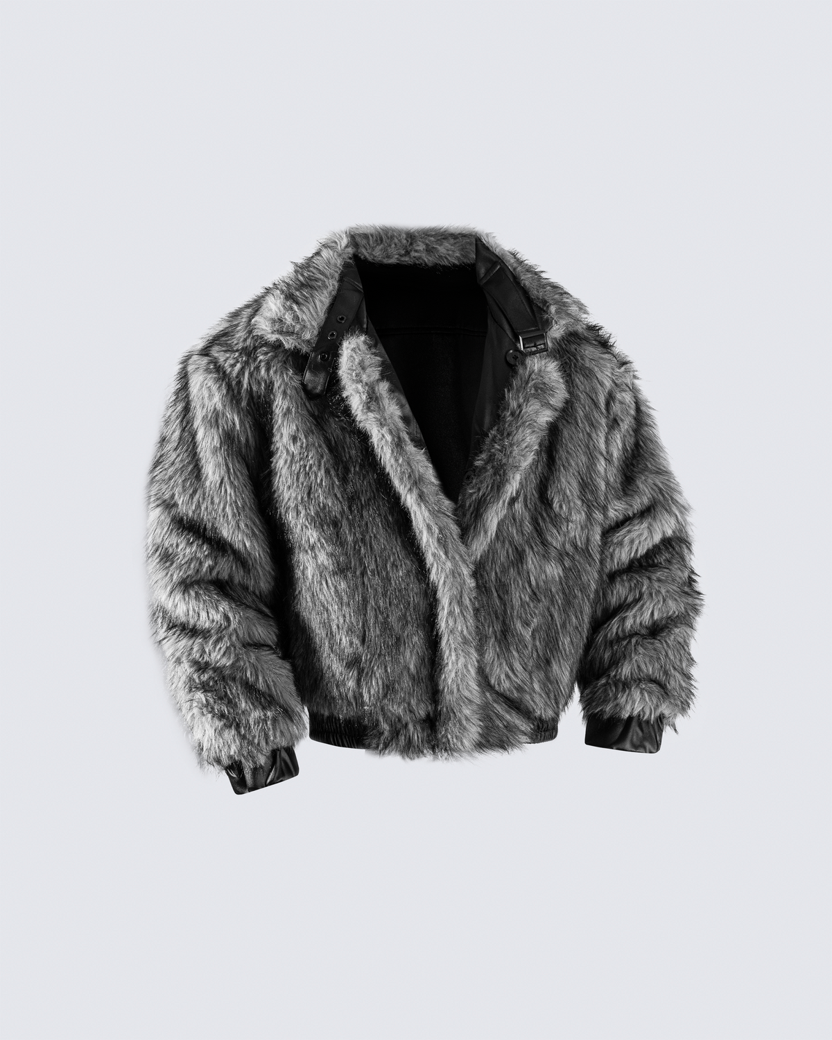 Reversible Faux Fur & Faux Leather Jacket