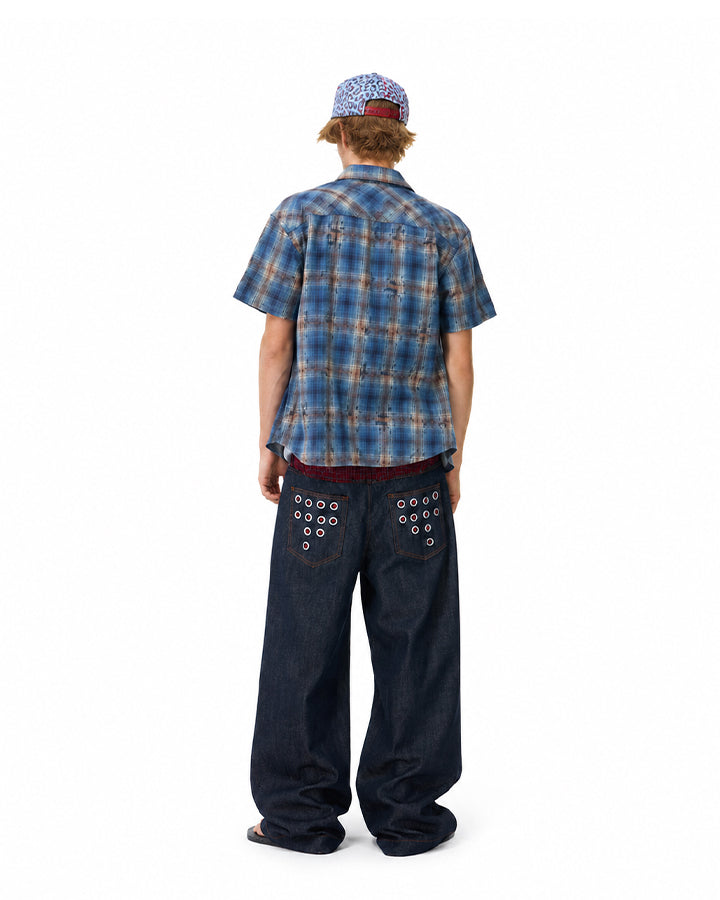 KIIKIO Punk Layered Jeans