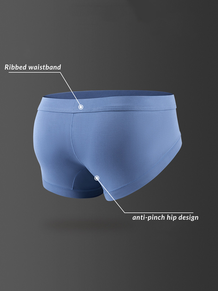 2 Pack Men's Breathable Pouch Separate Modal Briefs