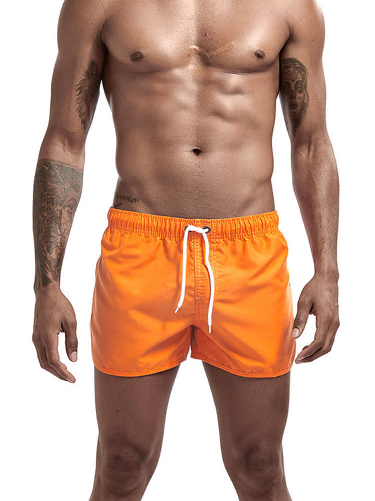 Men's Casual Athletic Drawstring Beach Shorts