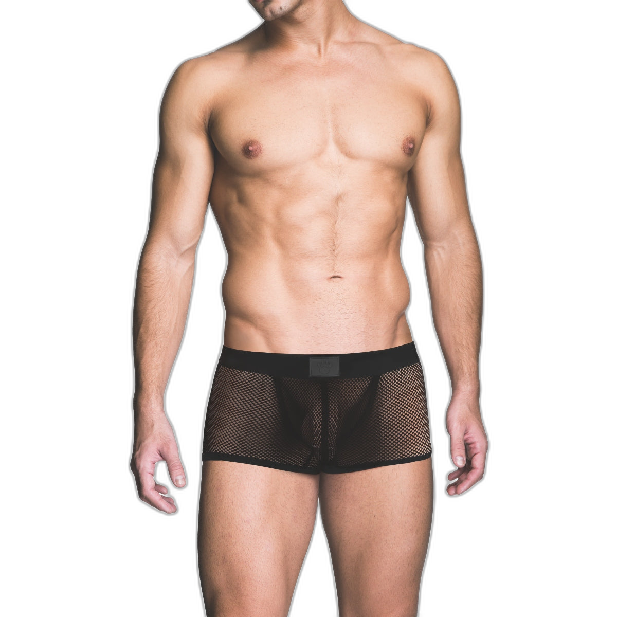 Prowler RED Fishnet Ass-less Trunk Black