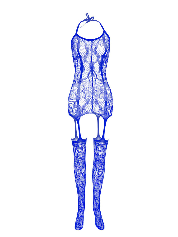 Front And Rear Cutout Sock Bodysuit