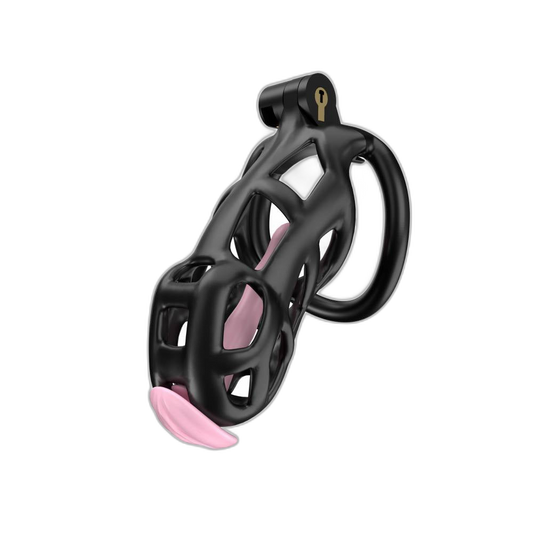 Cosmas - Male Chastity Device - Cock Cage - Chastity Cage With Catheter