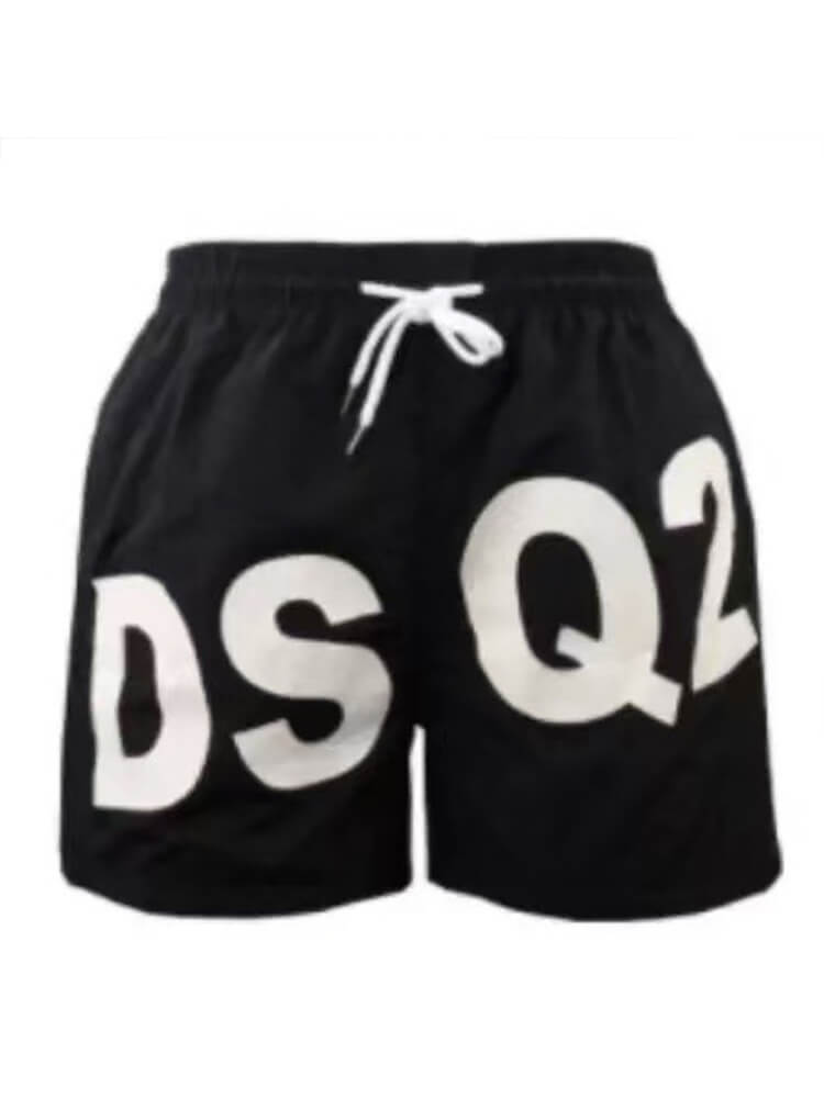 Men's Letter Print Athletic Outdoor Beach Shorts