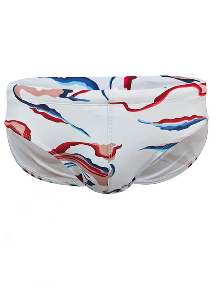 Men's Cloud-Print Quick-Drying Sexy Swim Briefs
