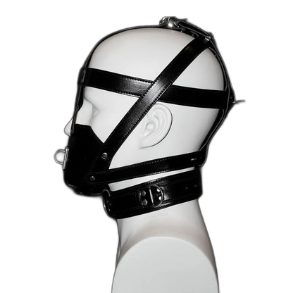 Tumbled Leather Muzzle Harness