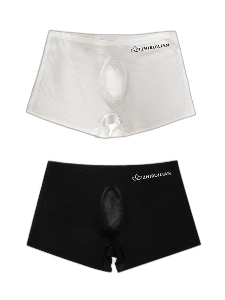 2-pack Men's Translucent Seamless 3D Pocket Trunks