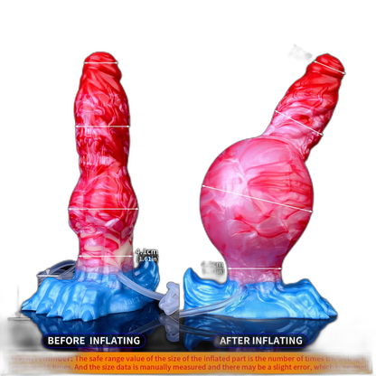 Ivan - 8 Inch Inflatable Squirting Knot Dildo