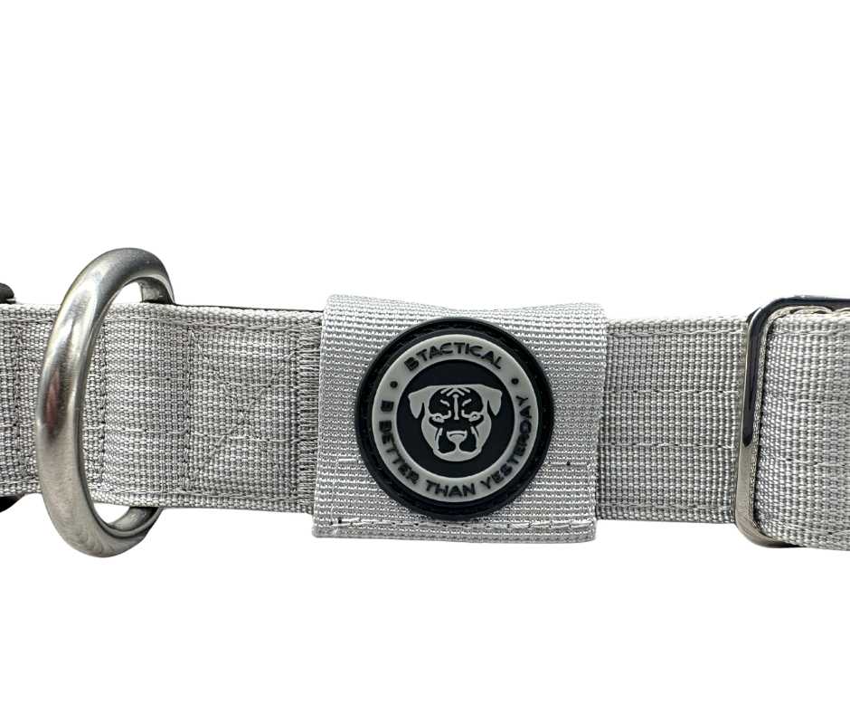 4cm Tactical Tracker Collar Grey