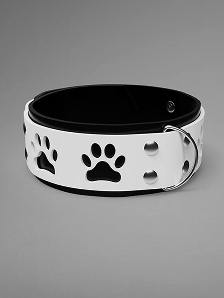 Unisex Paw Cutout Silicone Padlock Choker Collar