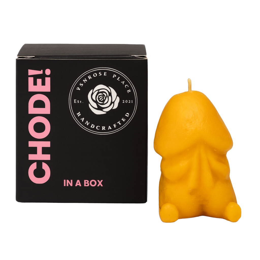 Chode in a Box Pumpkin Spice Chode Orange Candle
