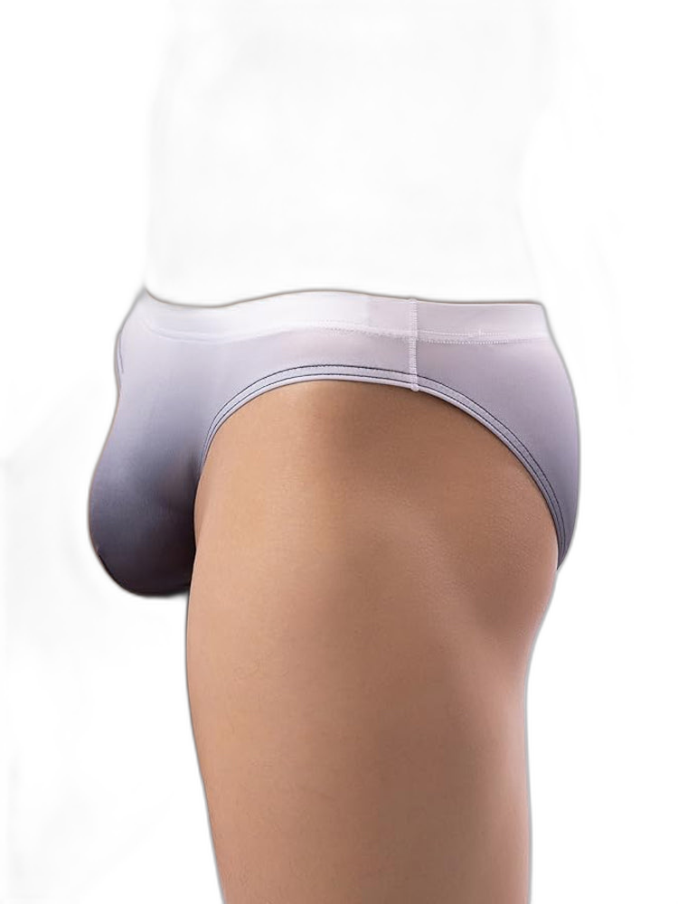 3 Pack Men's Sensual Silk-Like Loose Gradient Color Bikini