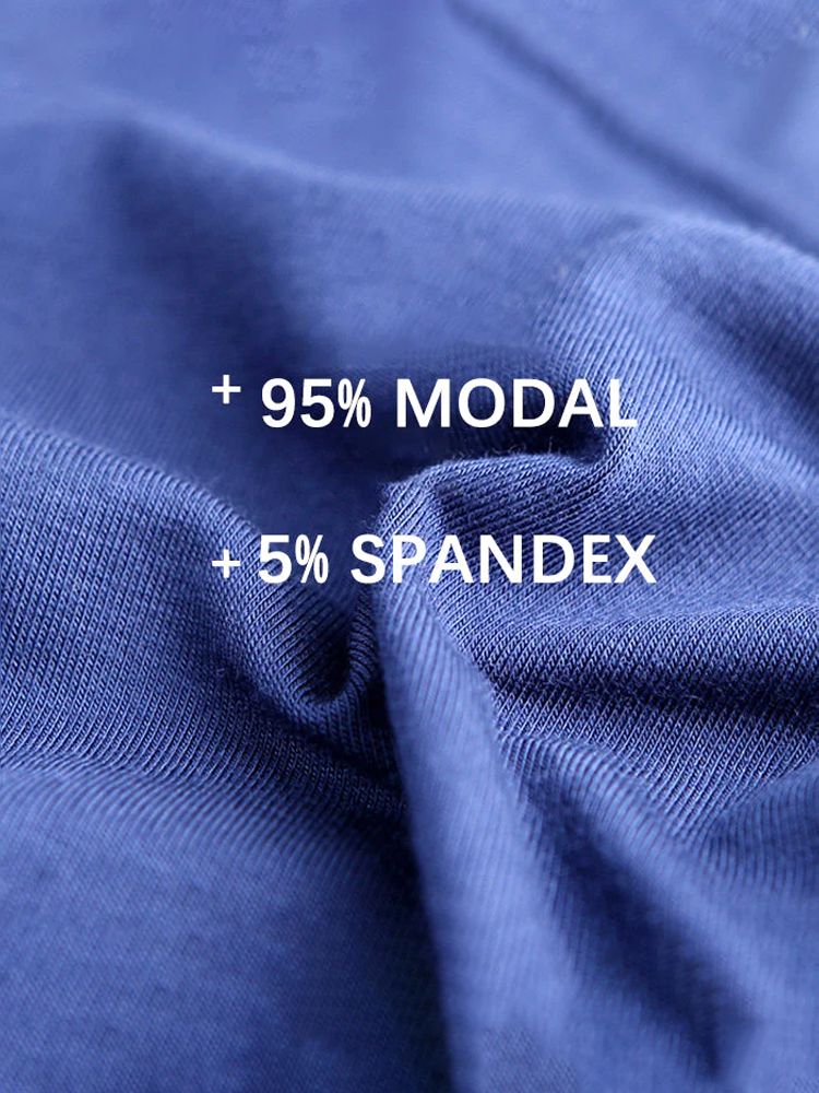 Men's Double Pouch Underwear Separate Pouch Modal Trunks