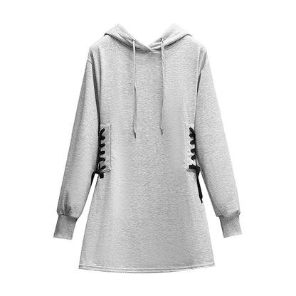 Solid Hoodie Dress