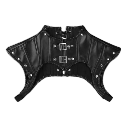 PU Leather High Collar Kink Harness