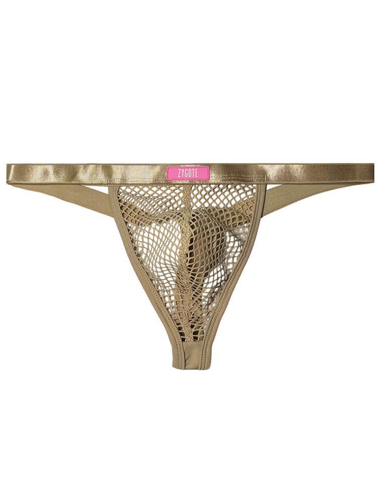 Men's Low-Rise Neon-Colored Large Pouch Thong