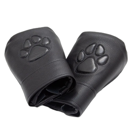 Leather Puppy Paw Mittens