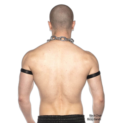 Prowler RED Leather Bicep Band Black