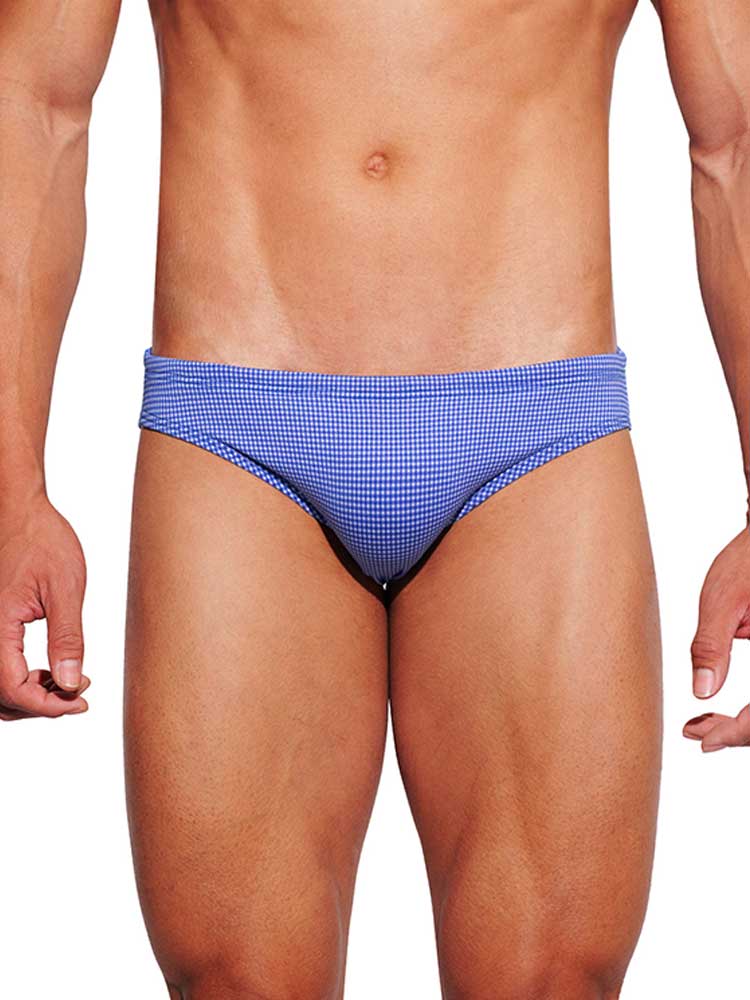 Men's Printed Low-Rise High-Elastic Swim Briefs