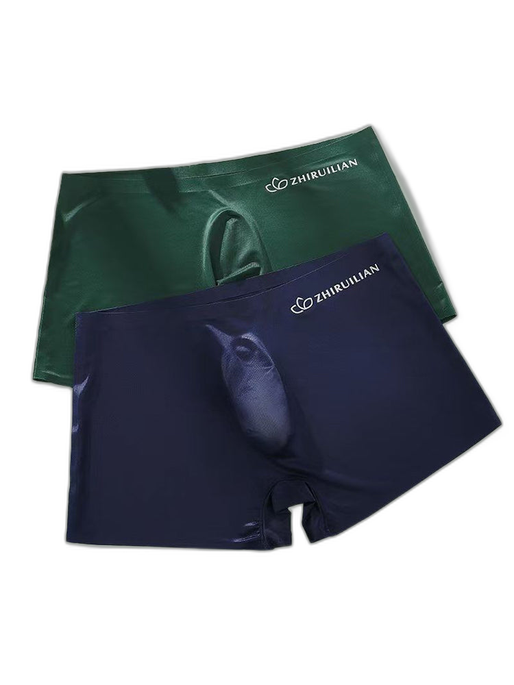 2-pack Men's Translucent Seamless 3D Pocket Trunks