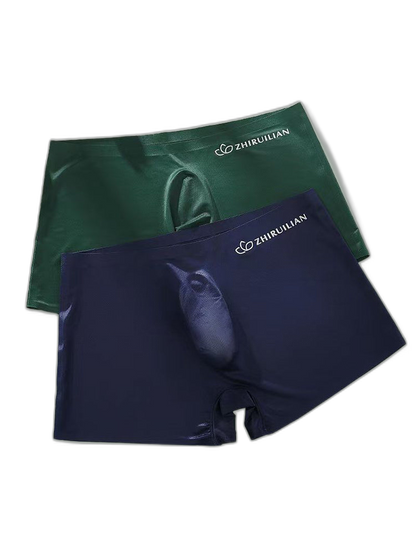 2-pack Men's Translucent Seamless 3D Pocket Trunks
