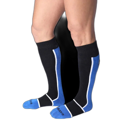 Cell Block 13 Take Down Knee High Socks | Blue