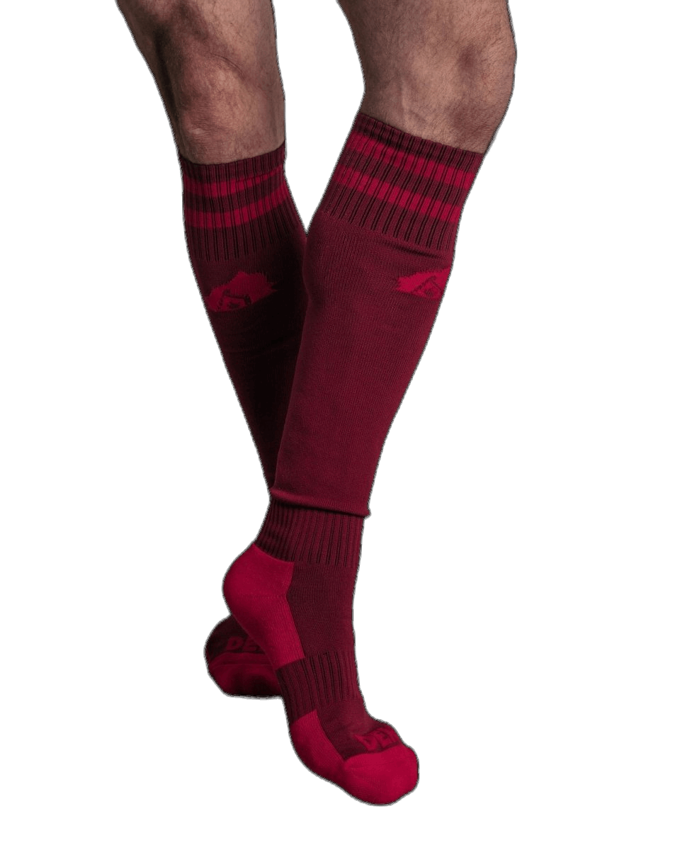 DEN CORE Football Socks - Burgundy