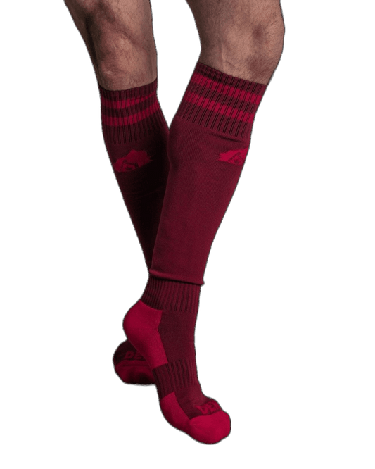 DEN CORE Football Socks - Burgundy