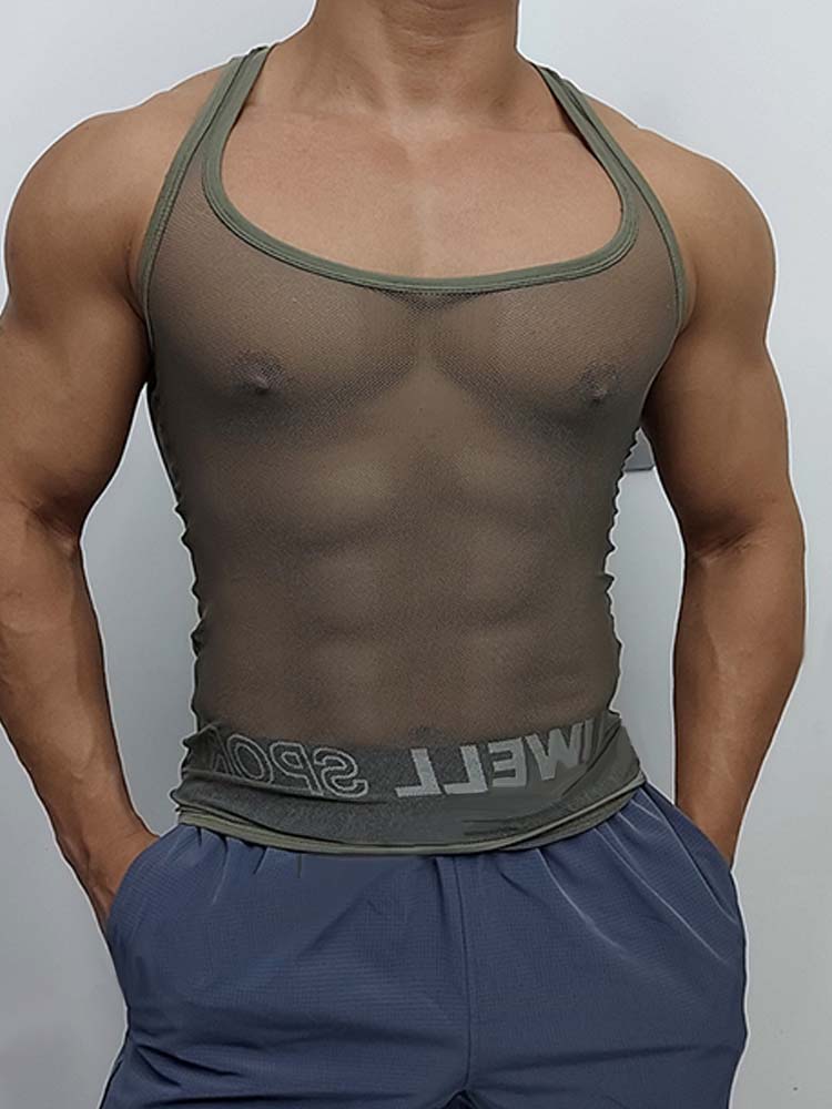 Men's Ice Silk Breathable Mesh Vest