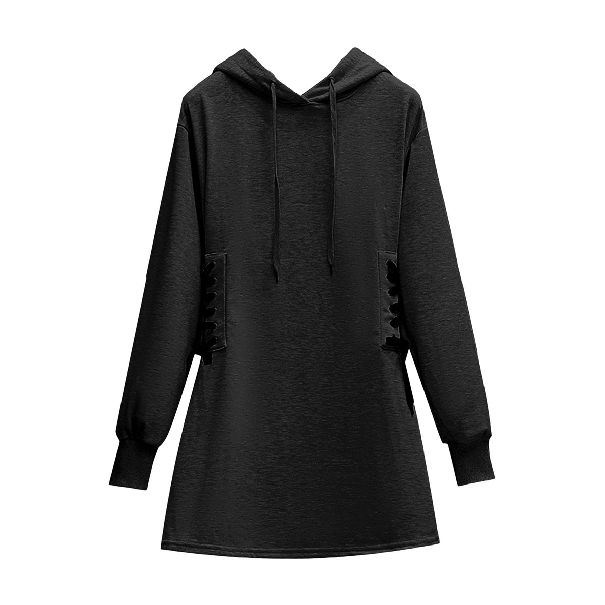Solid Hoodie Dress