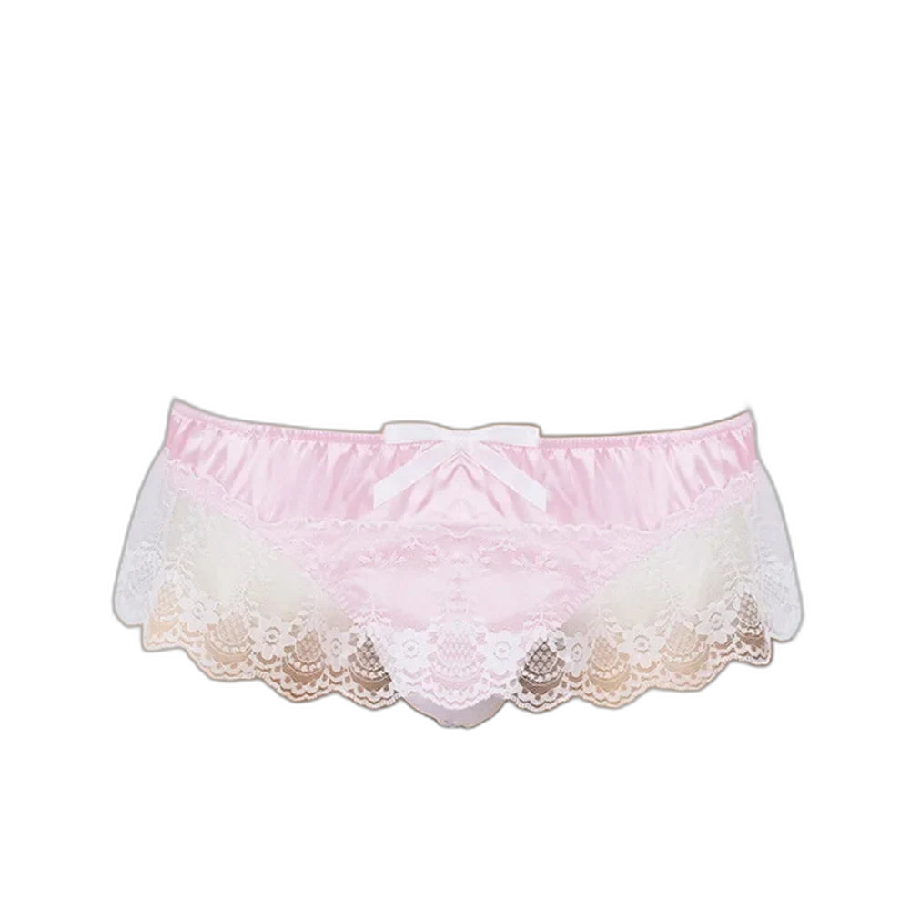 Bow & Lace Sissy Panties