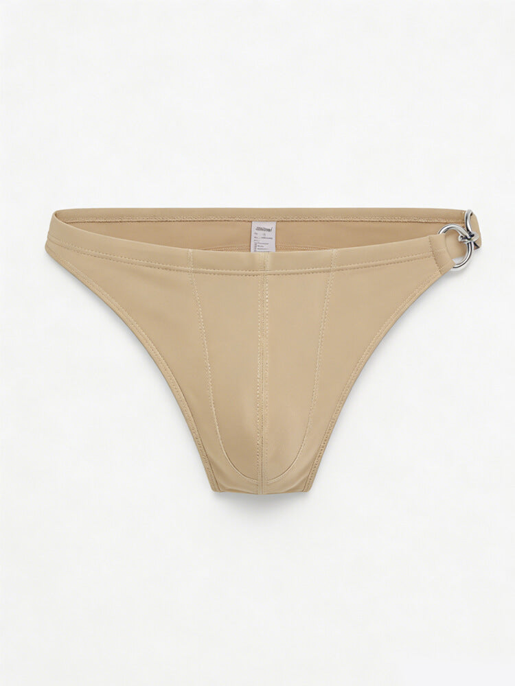 Men's Low Rise Metal Buckle Swim Bikini