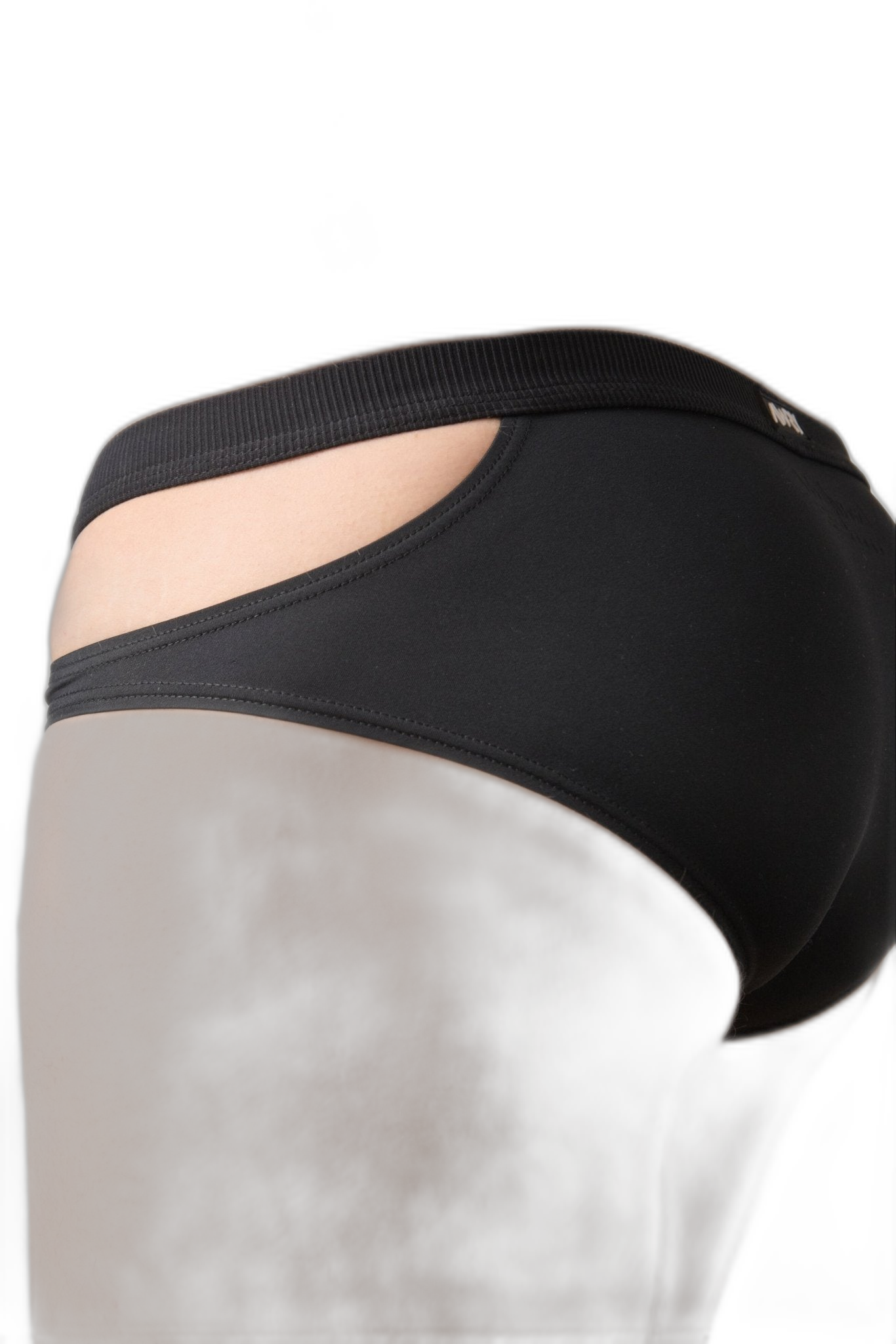 SURGE Split Swim Briefs - Black