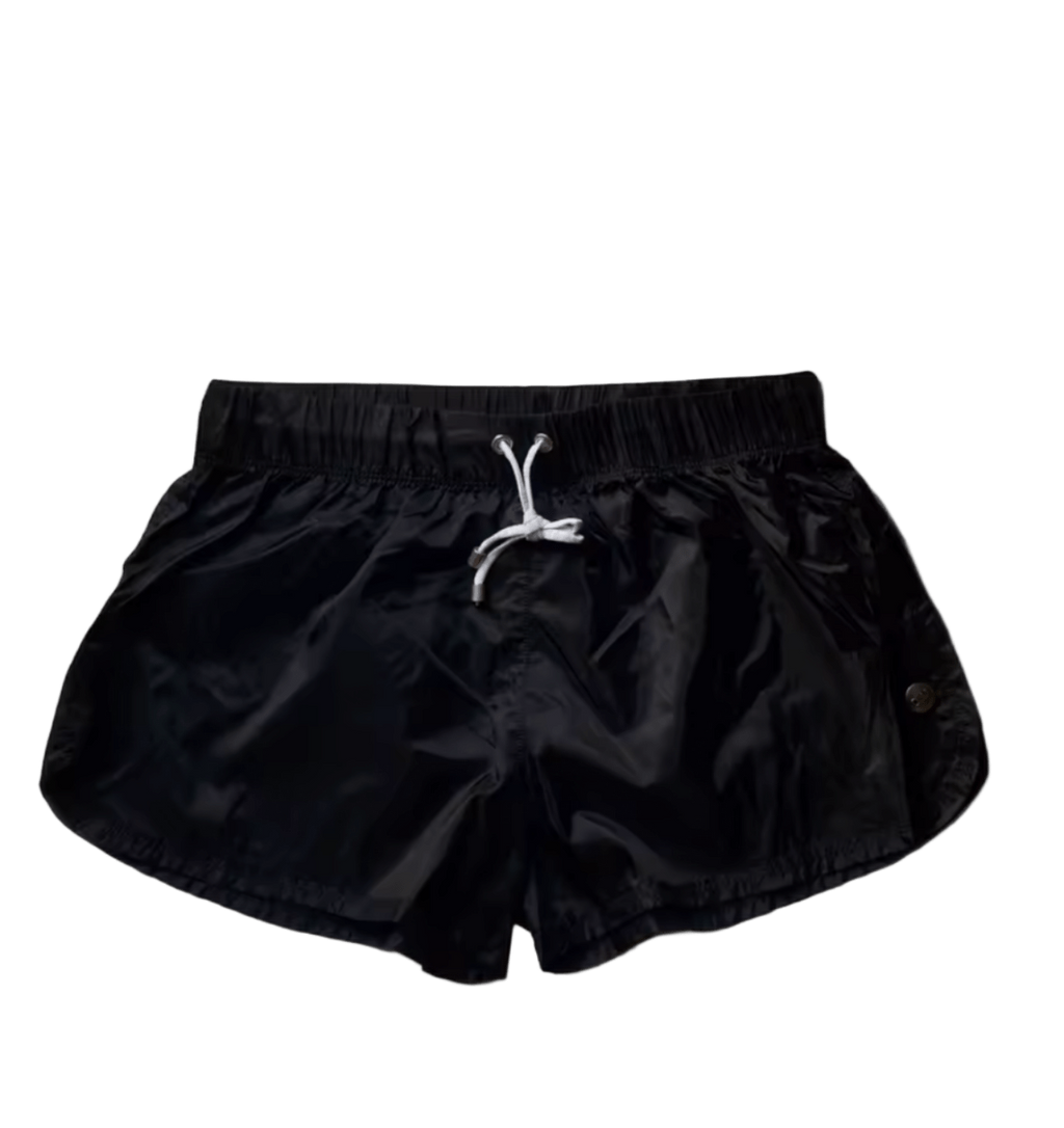 Dog & Master Low Waist Translucent Shorts Black