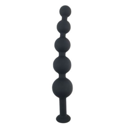 Vixen - Silicone Anal Beads - Different Sizes 5 Anal Balls - Fox Tail Anal Plug