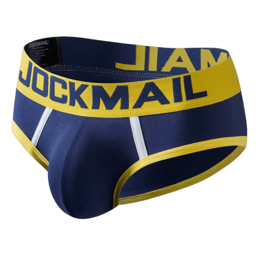 Jockmail Classic Briefs Yellow/Deep Blue