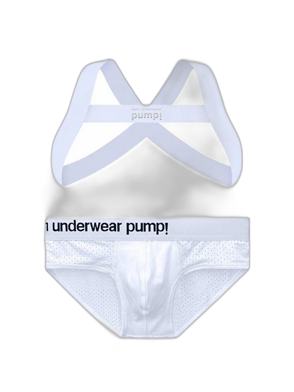 Men's Sporty Cut Anti-Chafing Stretch Fit Shoulder Strap & Underwear