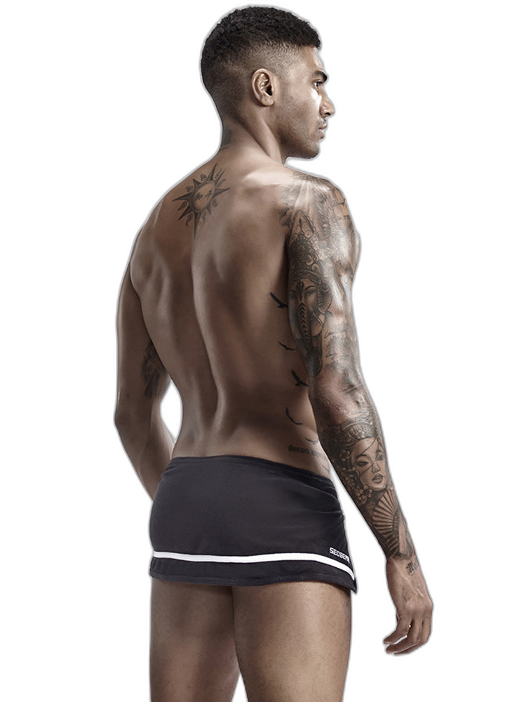 Men's Stylish Homewear Cotton Toweling Side Slit Shorts