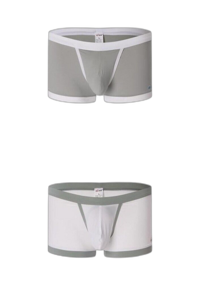 2 Pack Men's Separated Ball Pouch Trunks With Fly