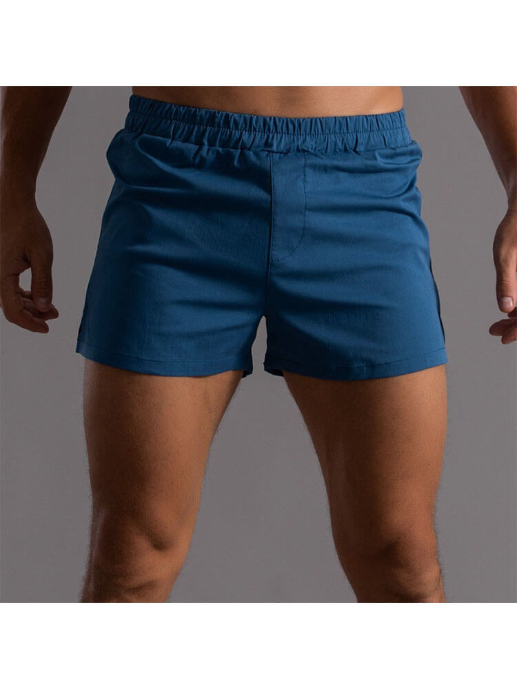 Men's Solid-Color Cotton Lounge Shorts