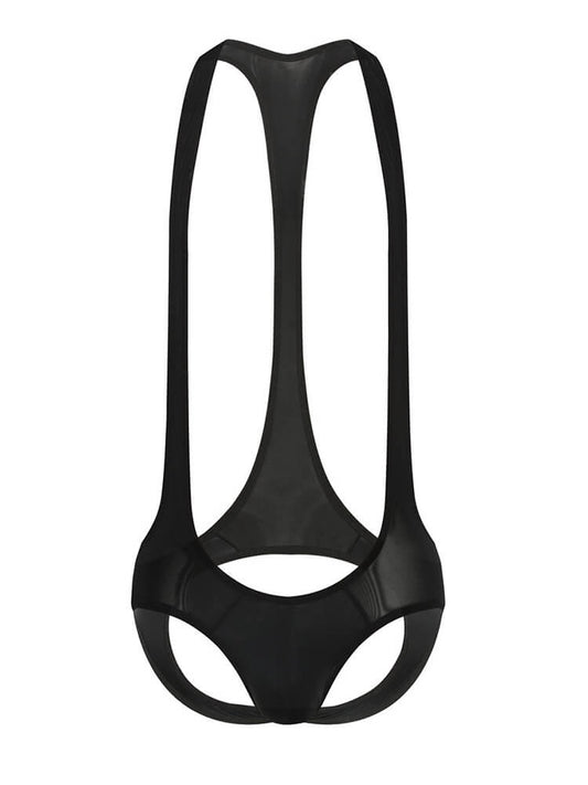 Men's Sexy Butt Cutout Suspender Bodysuit
