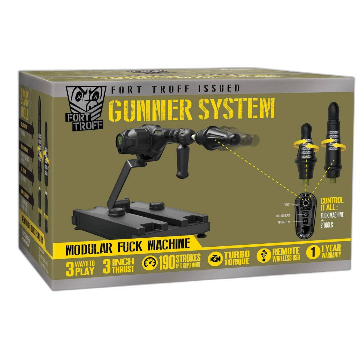 Fort Troff Gunner 3 in 1 Modular Sex Machine