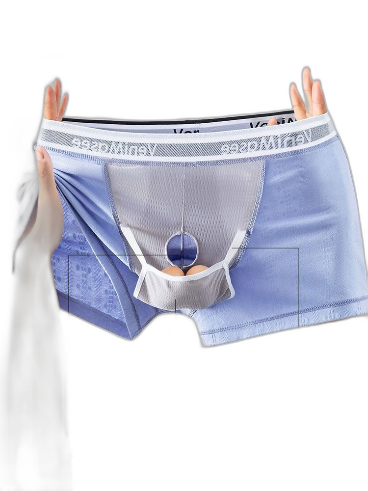 Men's Premium Soft Cotton Pouch Comfort & Breathability Lift System Trunks