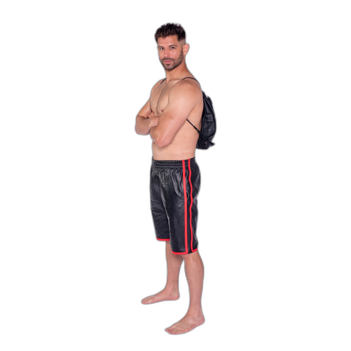 Prowler RED Leather Shoulder Bag Black
