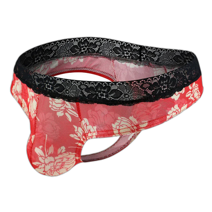 Floral Fantasy Lace Men's Thong