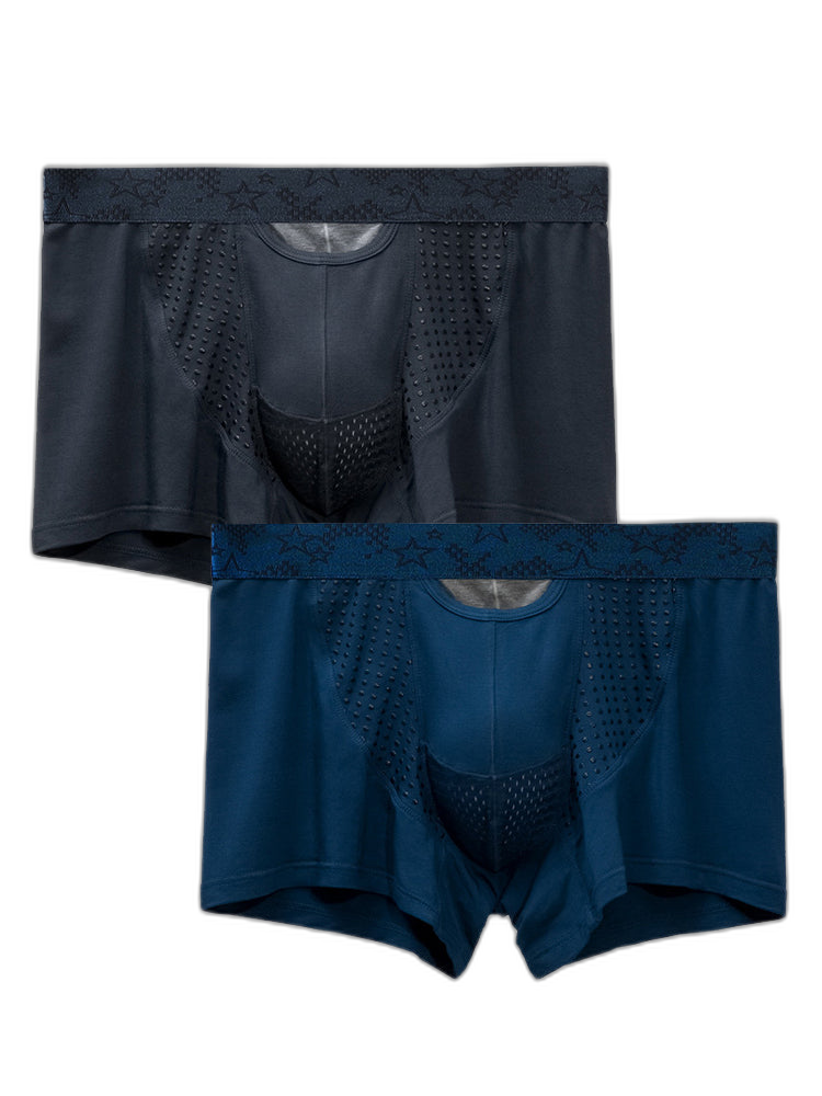 Men's Modal Dual Separate Pouch Trunks
