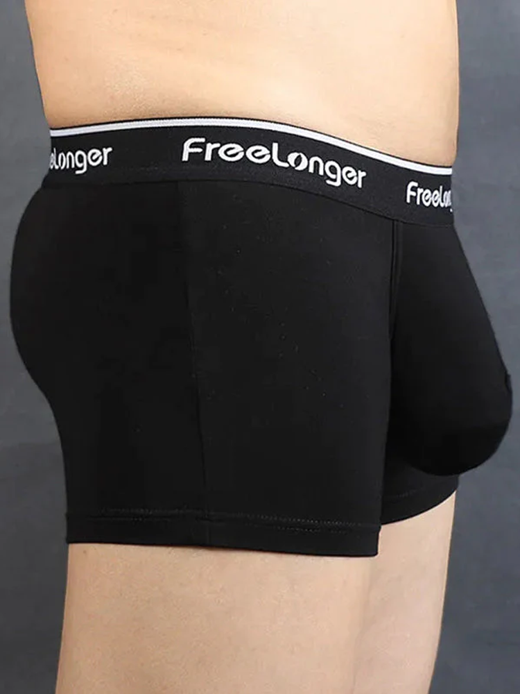 FreeLonger Men's Comfy Separate Big Pouch Trunks
