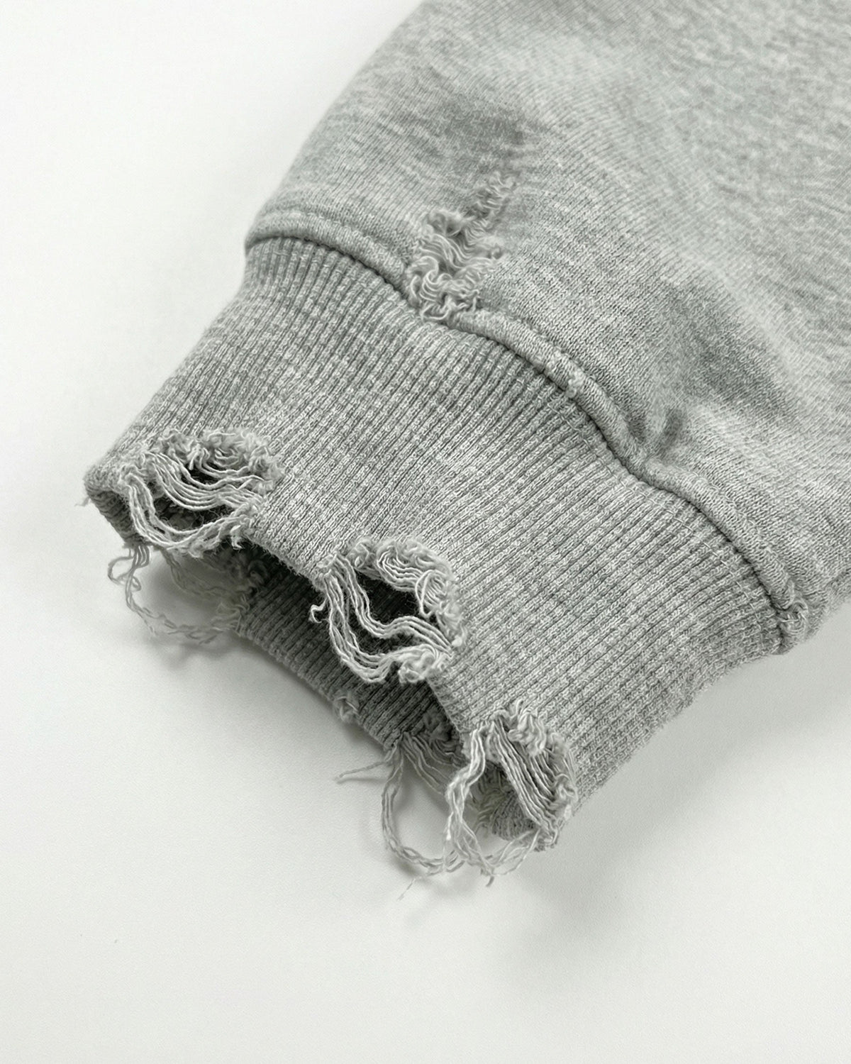 LOW SATURATION-Distressed Cropped Zip-Up Hoodie