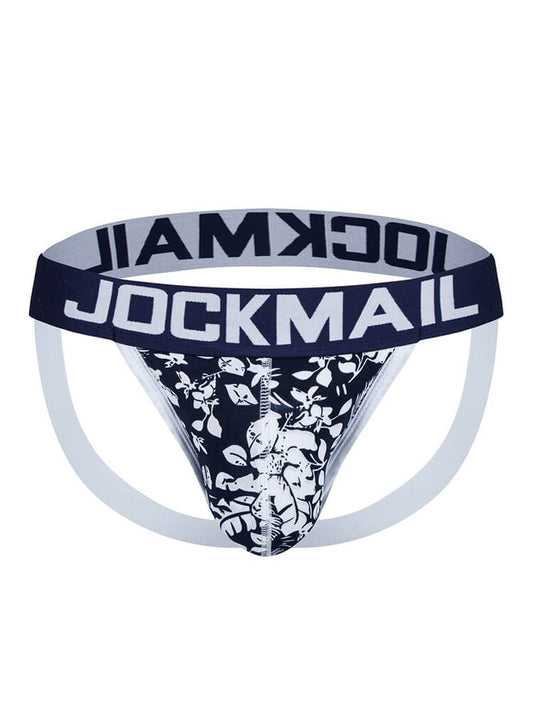 Men's Botanical Floral Print Sexy Jockstrap